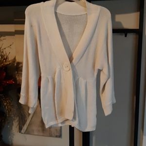 Cream colored cardigan